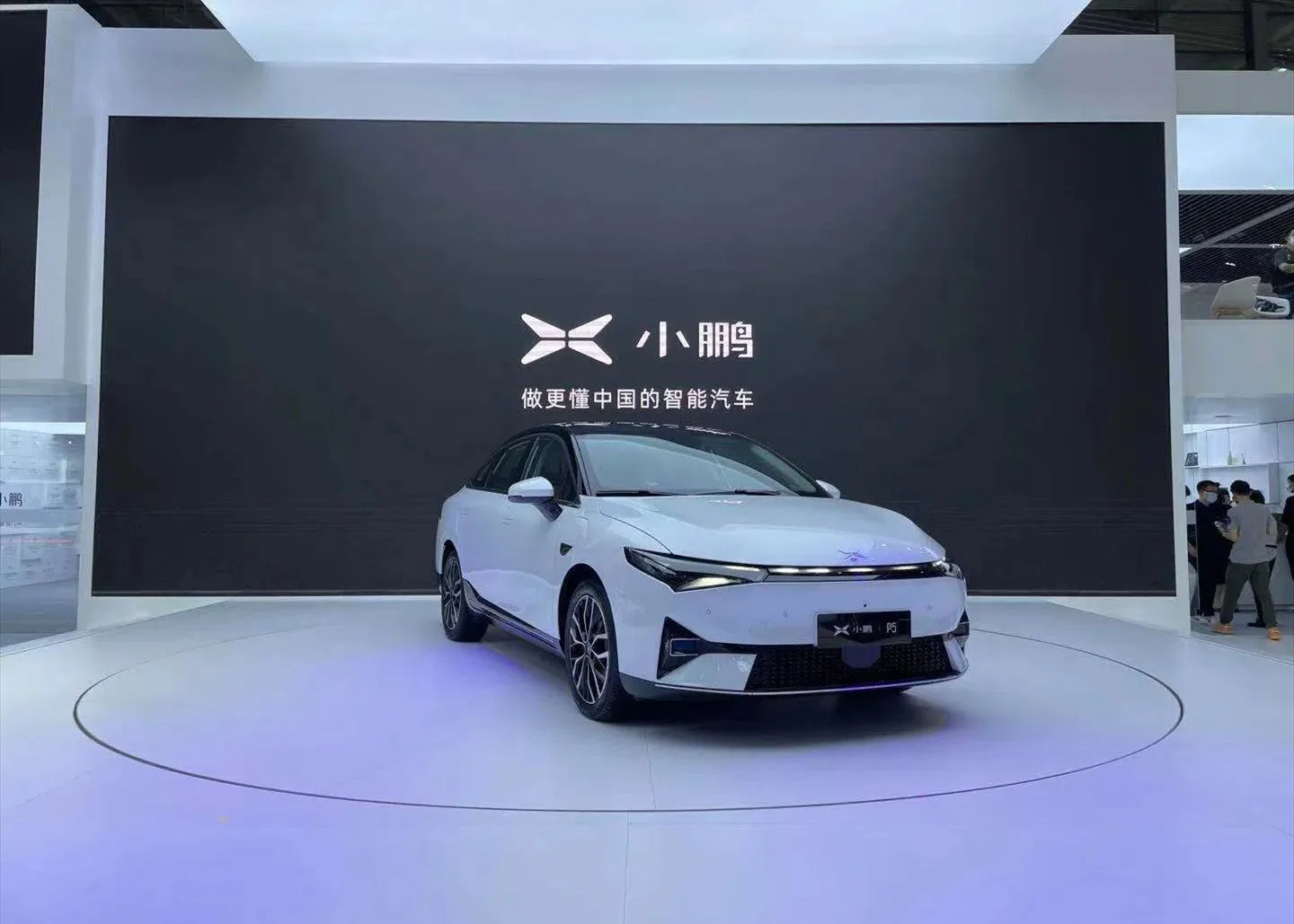 The Latest of Sedan Car Xpeng P7 Electric Vehicles